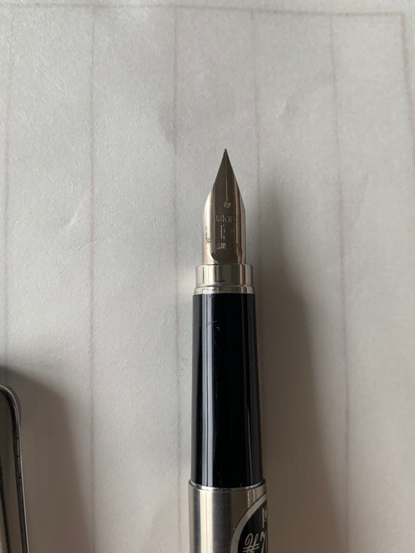 廃番 プラチナ 蝕刻 万年筆 18K 2本まとめ売り