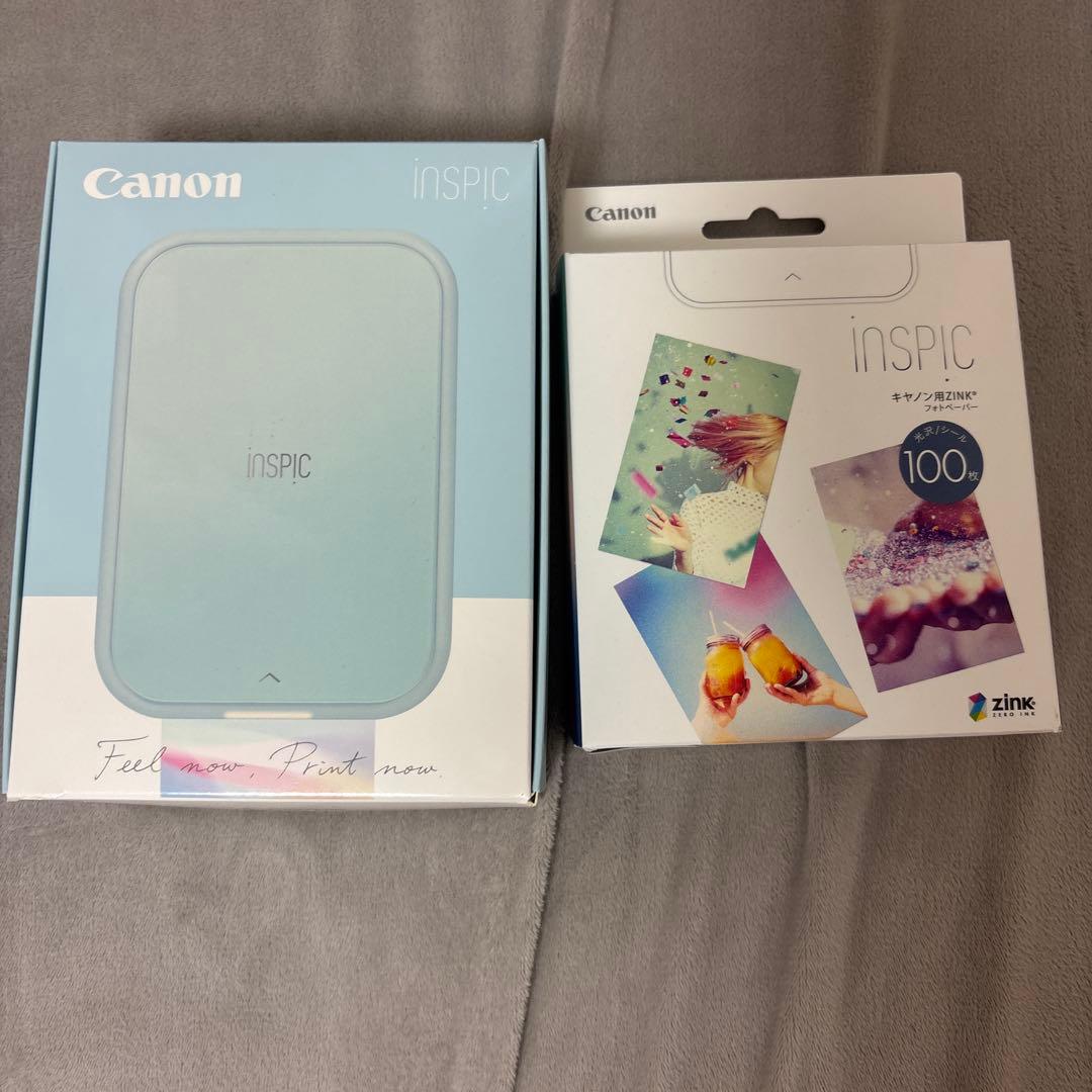 Canon inspic ブルー フォトペーパー100枚付き