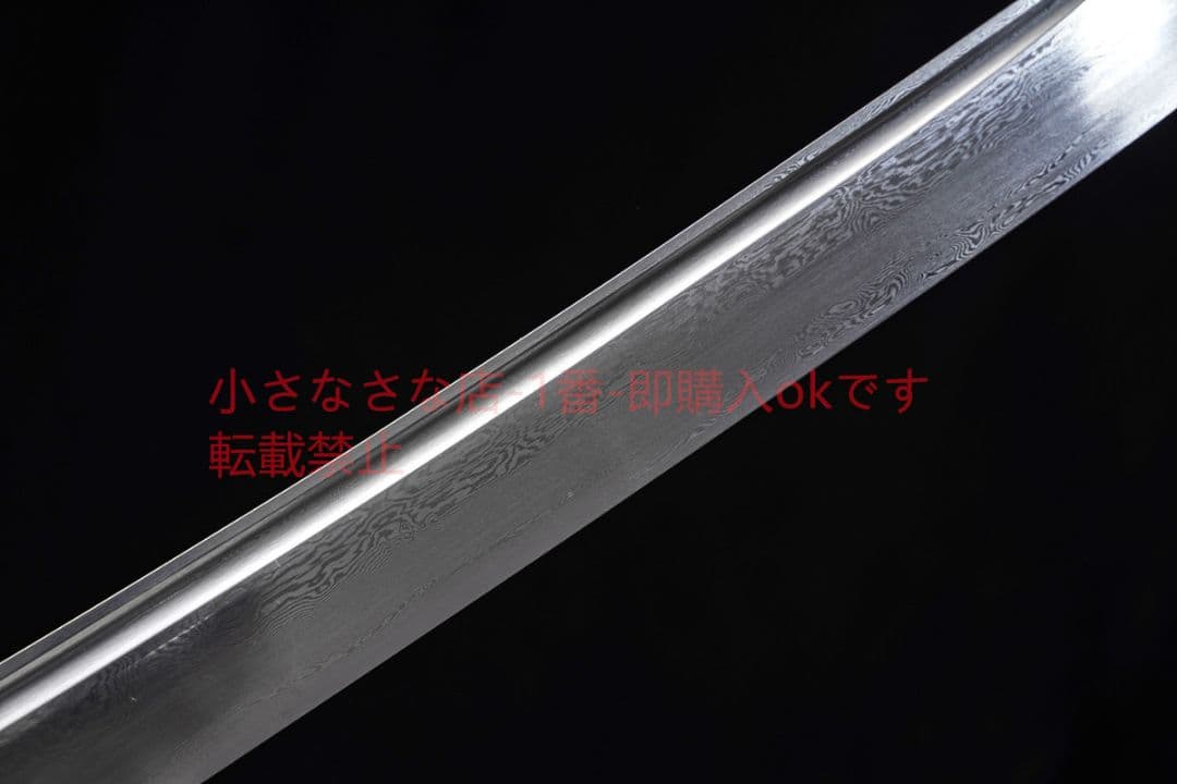 黒金古刀清腰刀百錬模様鋼  古兵器 武具 刀装具 日本刀 模造刀 居合刀