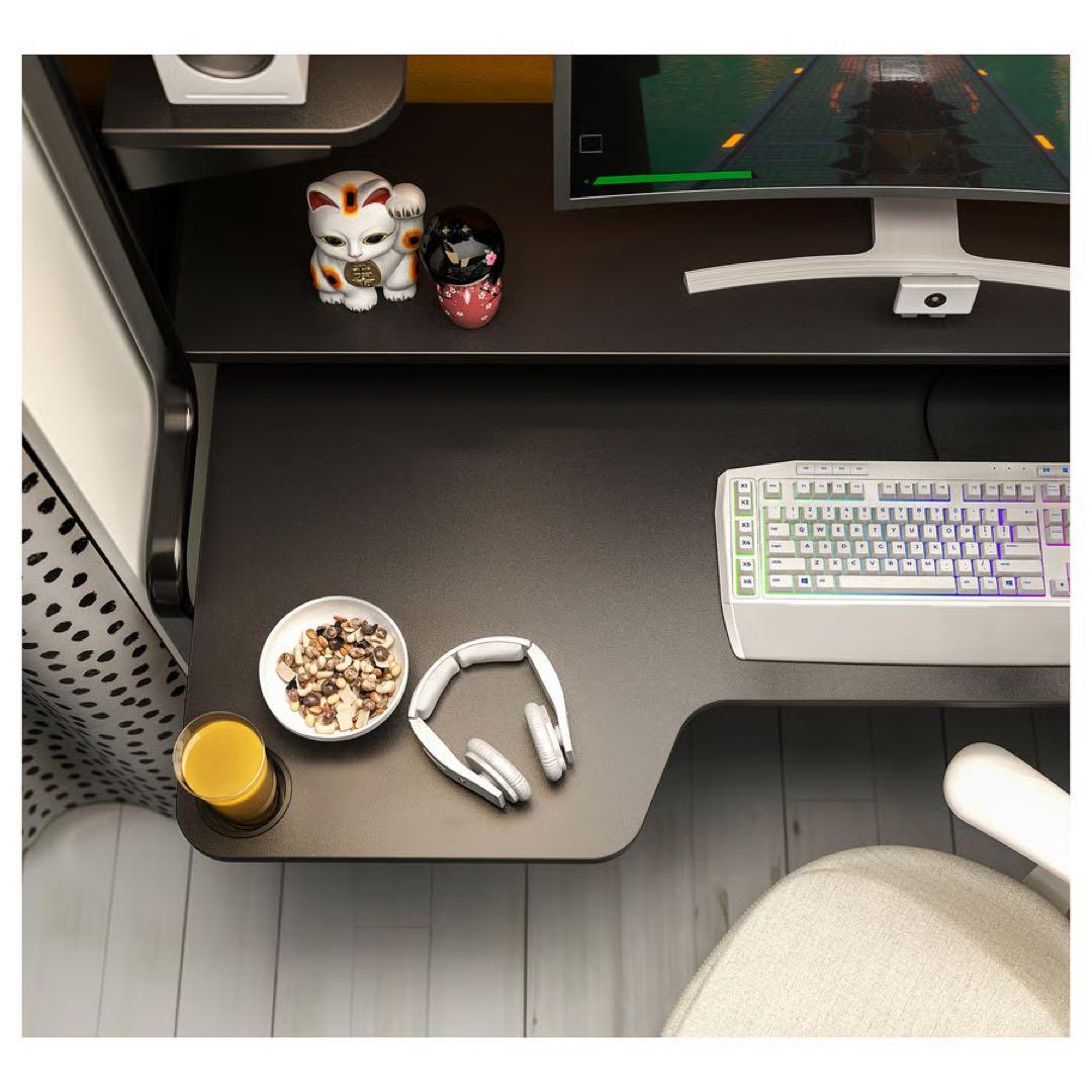 IKEA FREDDE ゲーミングデスク黒140x74x146 横浜市引取限定