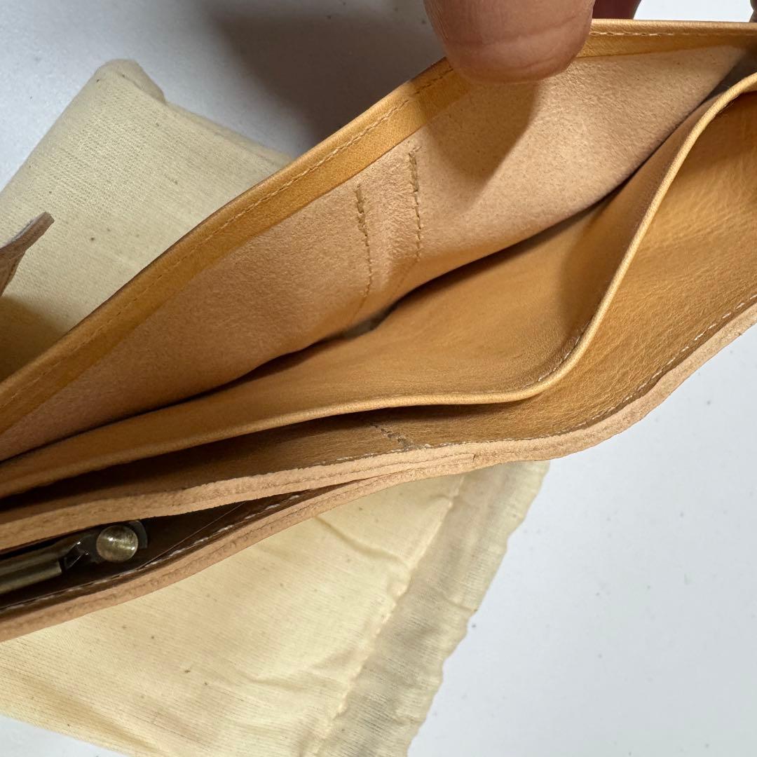 【新品訳あり】イルビゾンテ がま口 2つ折り 財布 natural