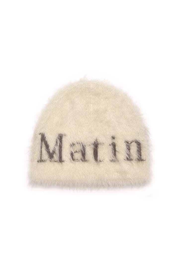 Matin kim ロゴ入りニット帽 2色在庫あり