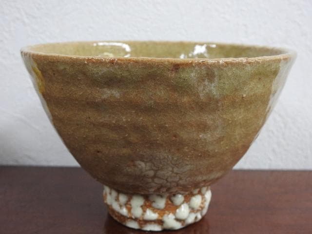 萩茶碗　山本京山　山水庵　人丸窯　共箱　Ｍ888