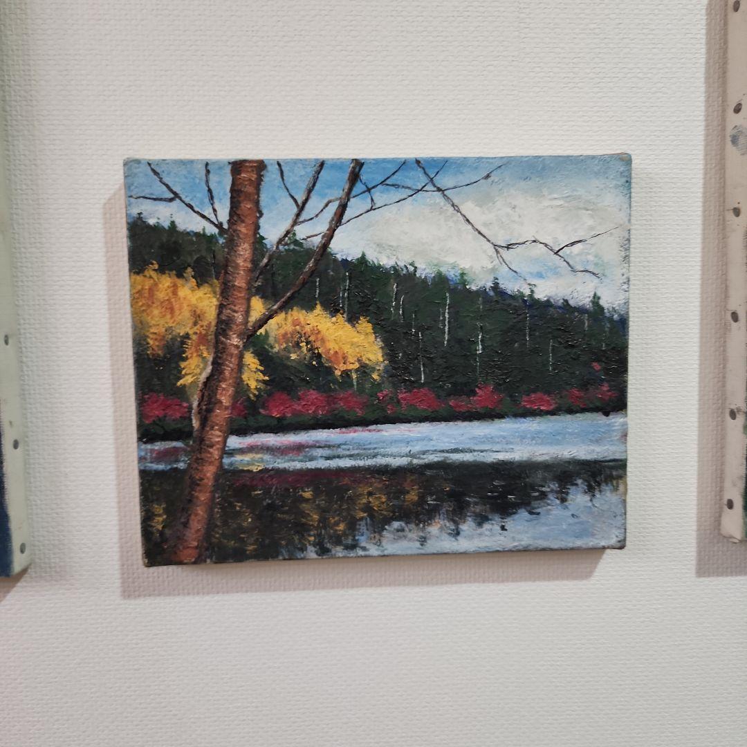 絵画　油絵　風景画　リビングインテリア　絵画パネル