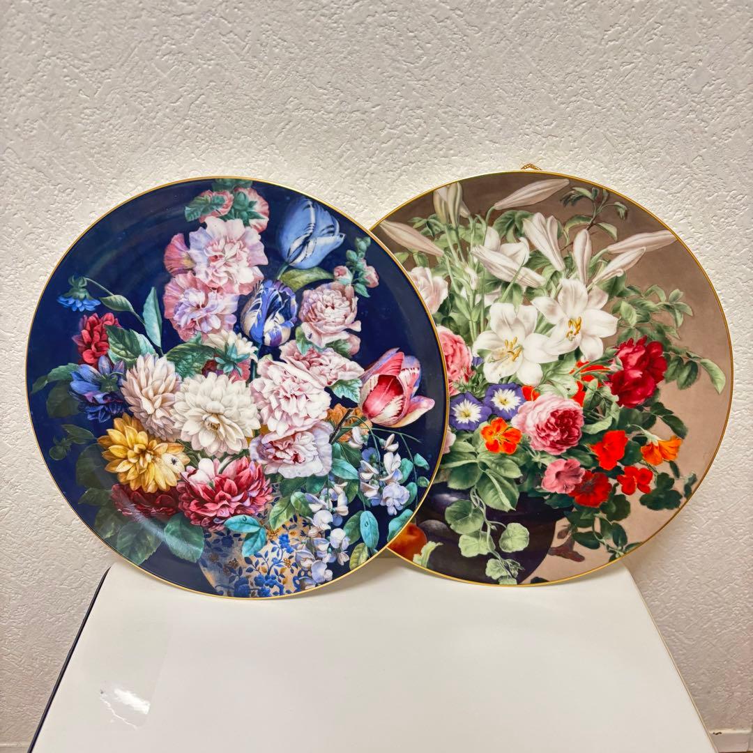 希少！　ビンテージ　ウェッジウッド　花柄プレートセット