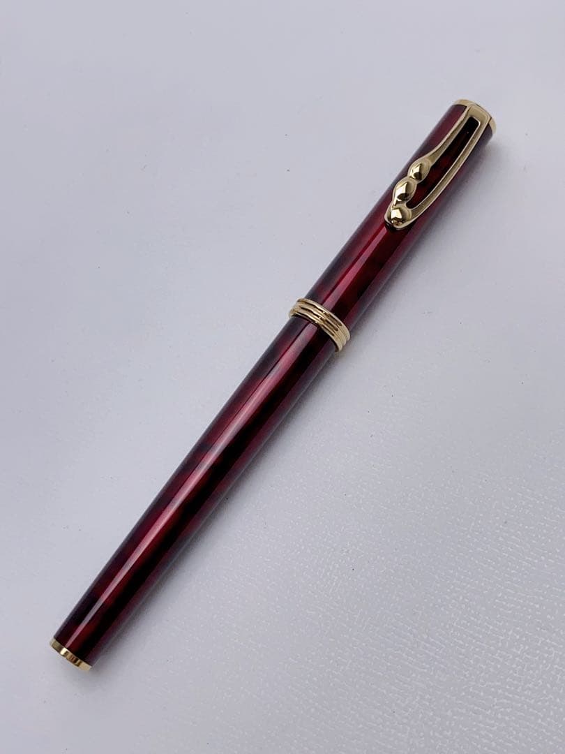 P022 極美品 PLATINUM プラチナ 万年筆 ペン先14K P 細