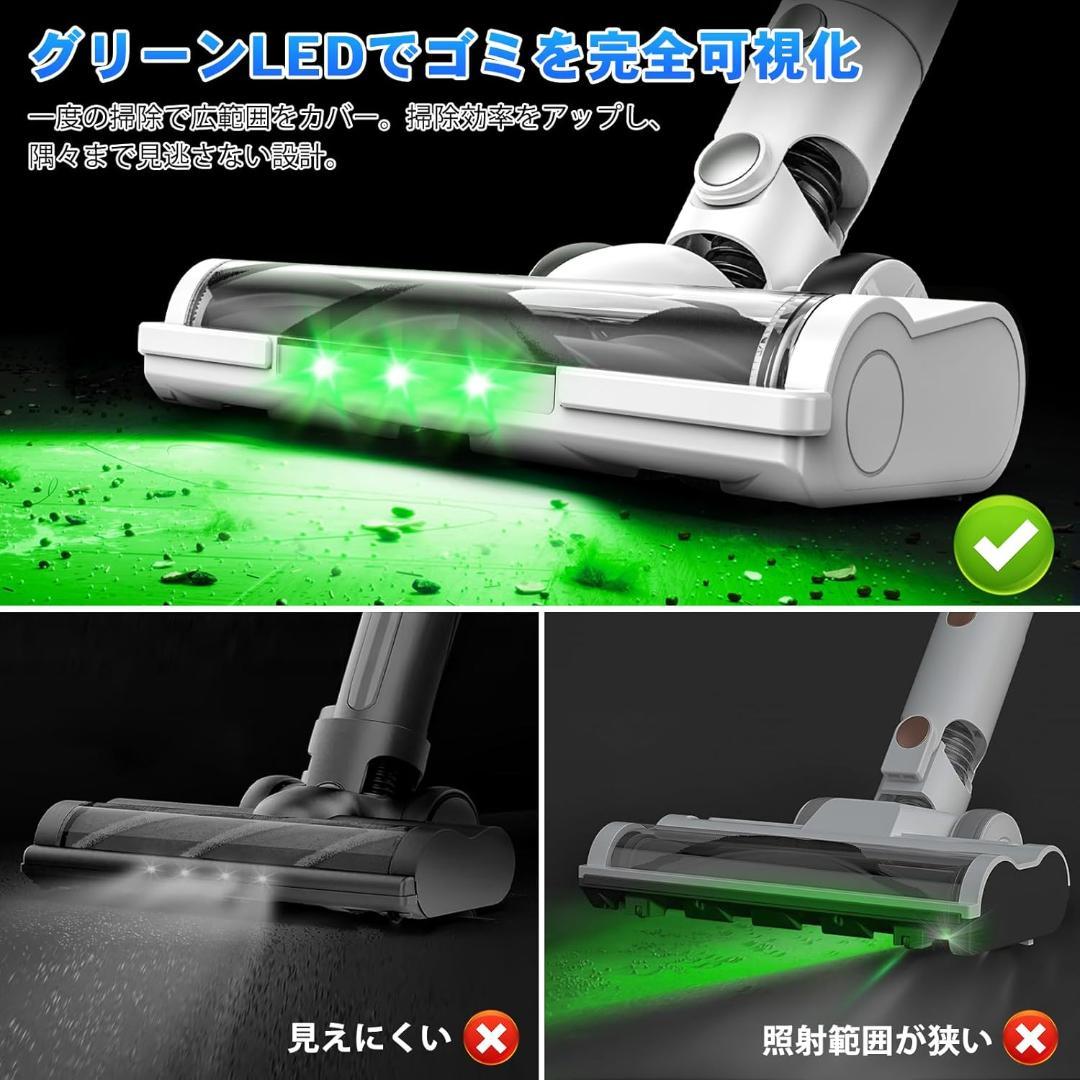 【新品未使用】コードレス掃除機　65Kpa超強力吸引＆50分連続稼働