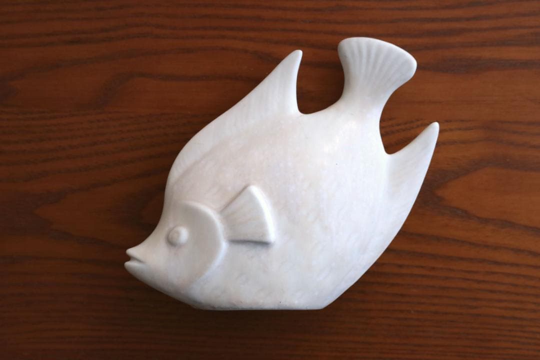 Gunnar Nylund グンナーニールンド 魚 オブジェ 白 58428