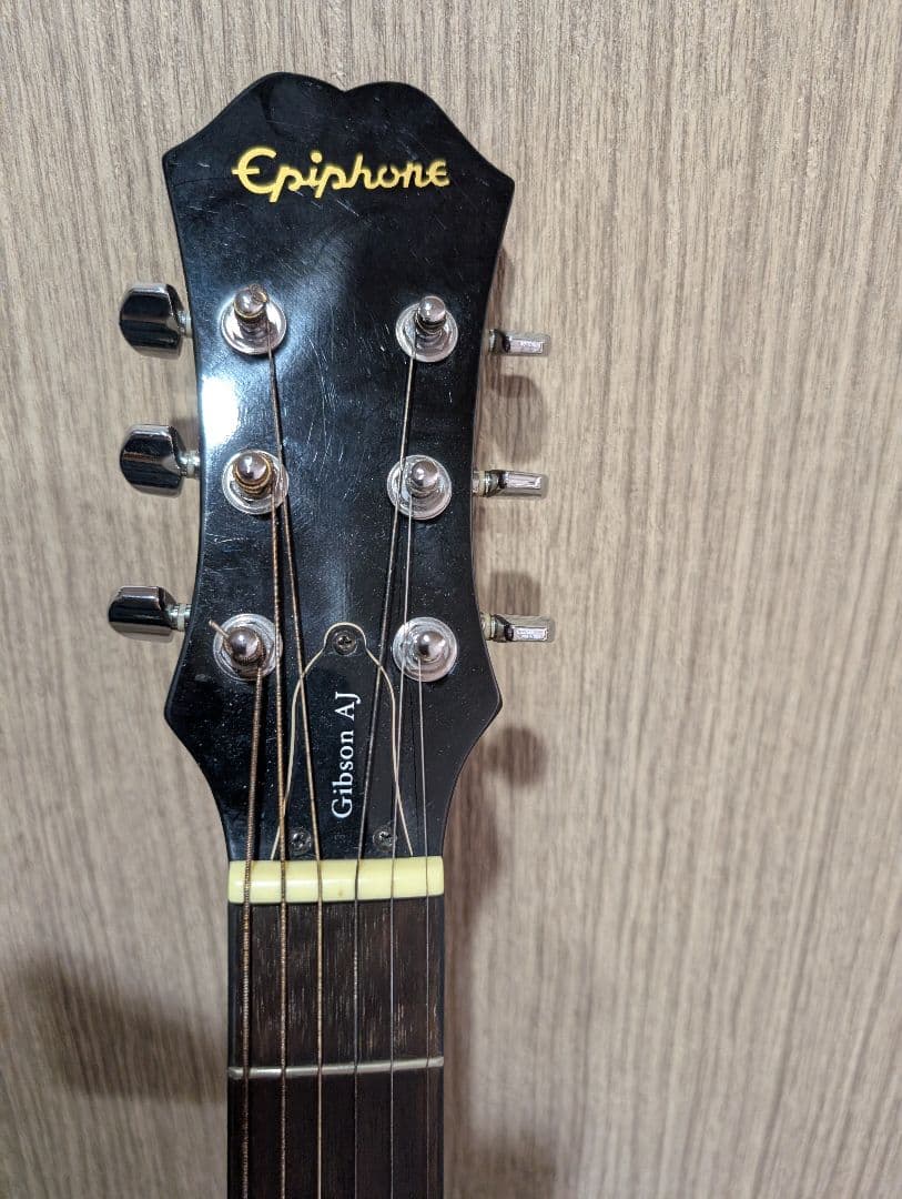 良音/Epiphone　AJ-10 改チューナー付エレアコ　ケース付