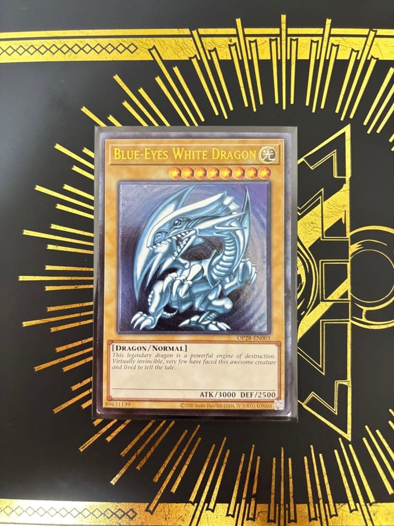 遊戯王　青眼の白龍　レリーフ　英語版