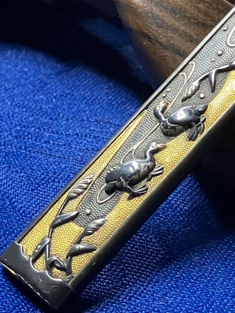 日本刀　装飾　小柄　金銀象嵌　時代物　骨董品