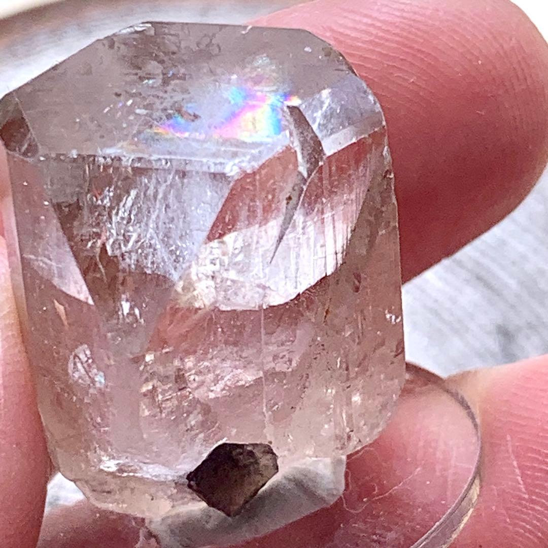 美し過ぎるピーチカラートパーズ原石74ct/非加熱/鉱物標本