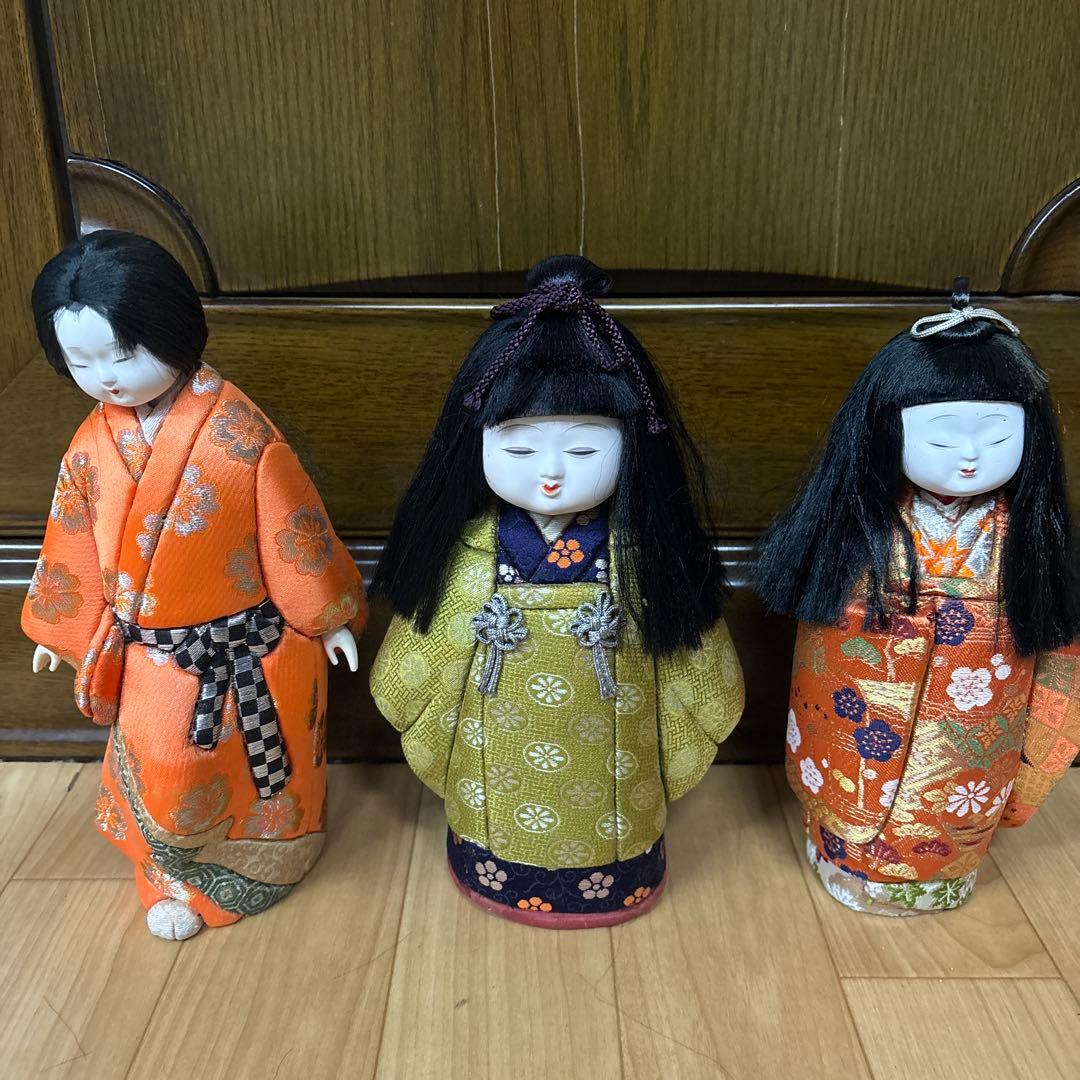 木目込人形　まとめ売り　8体