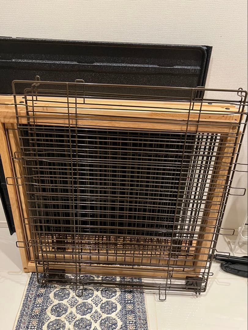 値引中★木製スライドペットサークル ワイド リッチェル　ゲージ　サークル　屋根付