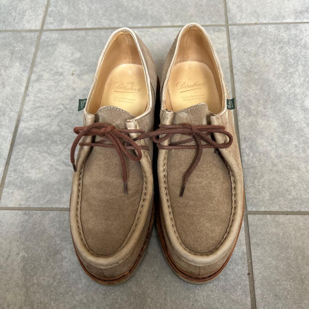 パラブーツ　ベージュ モカシン