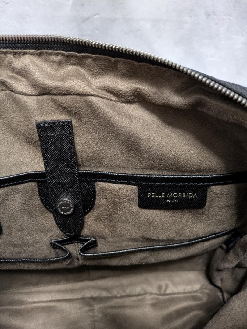 PELLE MORBIDA ブリーフケース Capitano 黒 CA104