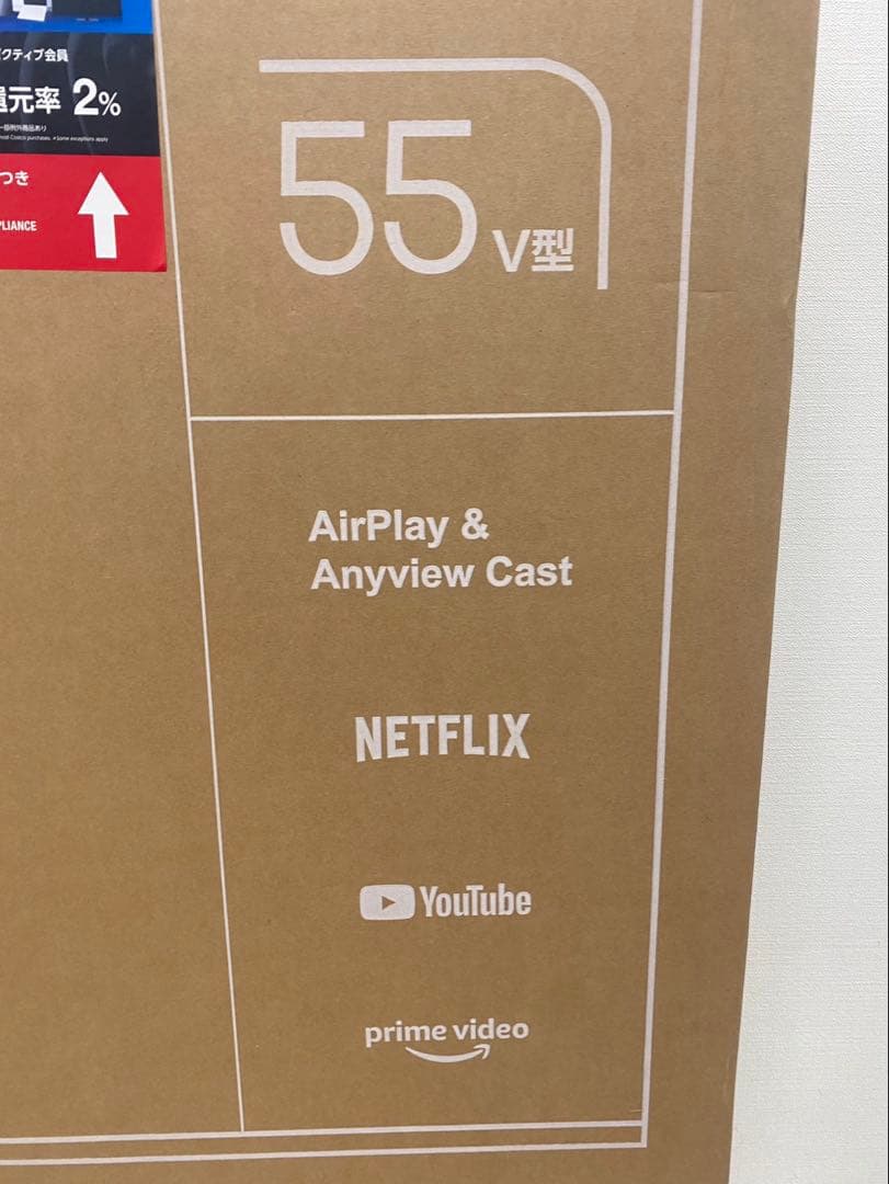 未使用品 Hisense ハイセンス 55V型 4K液晶テレビ 55E6N