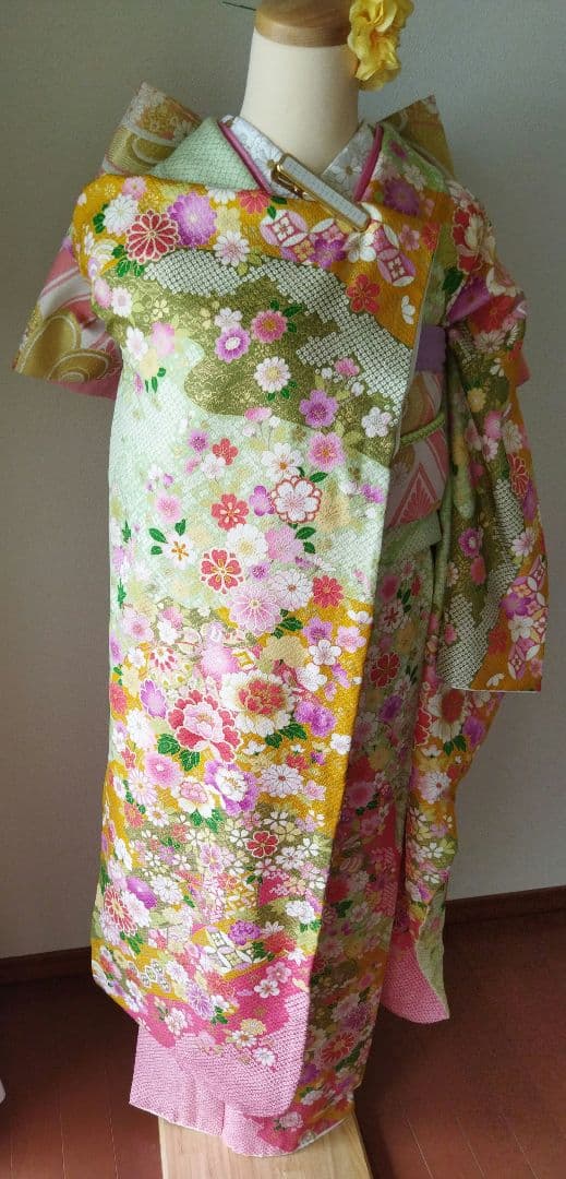 Chibami-u様　426.振袖7点セット 正絹　フルセット　成人式