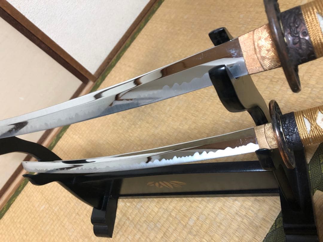 模造刀　大小　刀掛け　セット