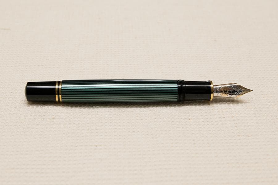 ペリカン 万年筆 スーベレーン M800 グリーンストライプ EF