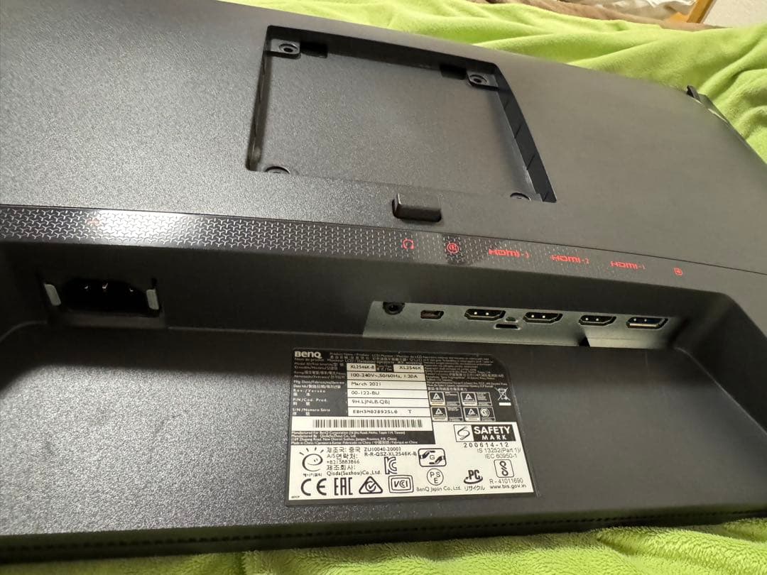 BenQ XL2546K 本体