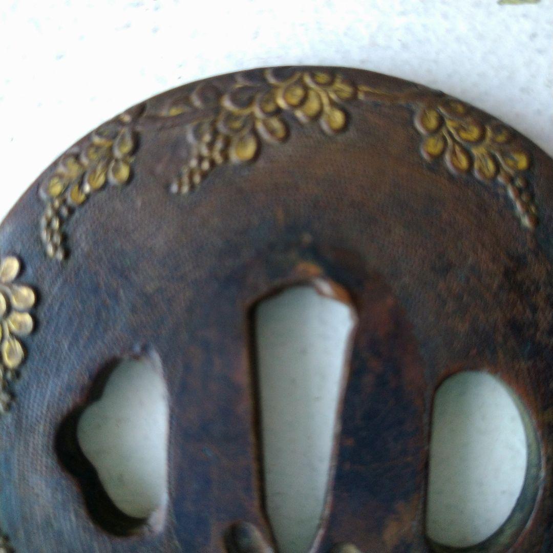 花装飾 鍔(つば) 金属製 円形