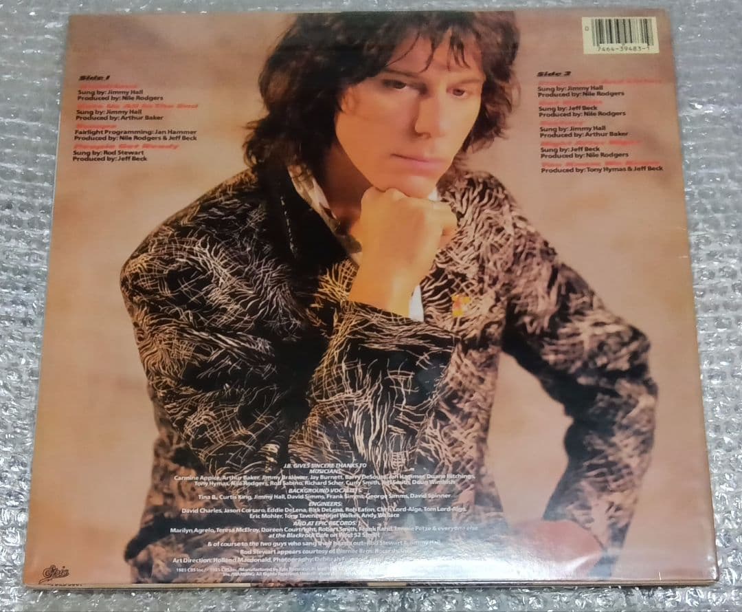ジェフ・ベック　サイン入り LP「FLASH」JEFF BECK
