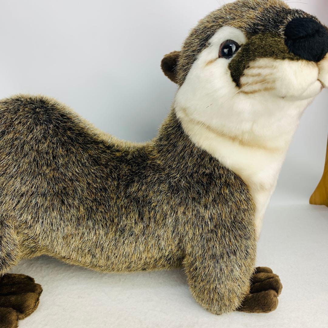 ハンサ ぬいぐるみ 3319 カワウソ かわうそ リアルアニマル 動物 獺