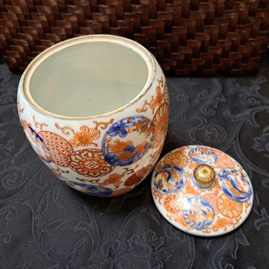 明治香蘭社製　里帰り品金蘭手蓋物