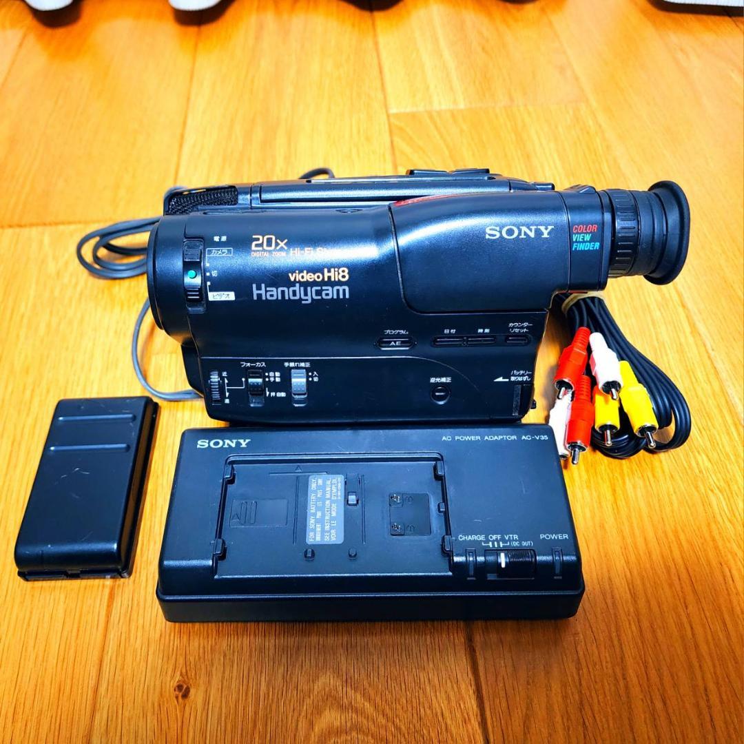 【動作確認済】SONY Hi8 高画質 ビデオカメラ CCD-TR850 セット