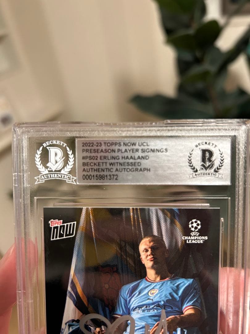 ハーランド サインカード haaland サッカー メッシ topps