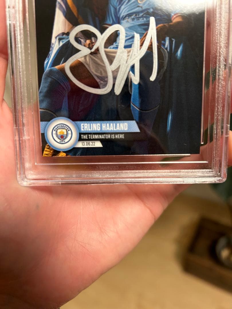 ハーランド サインカード haaland サッカー メッシ topps
