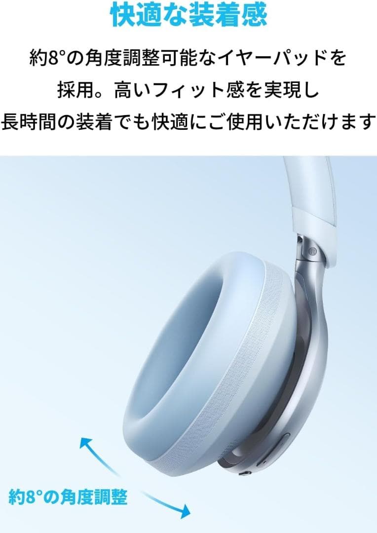 Anker Soundcore Space One ブルー ANC 55時間再生