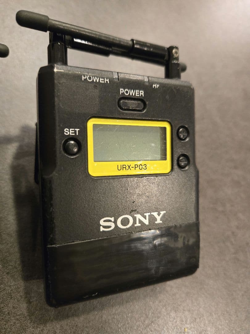 【SONY】ワイヤレスシステムマイクロフォンURX-P03×2台