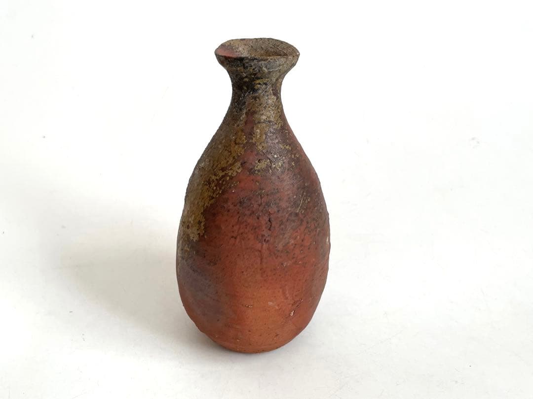 陶芸家　作家物　辻村塊　焼締徳利　酒器　共箱　辻村史朗