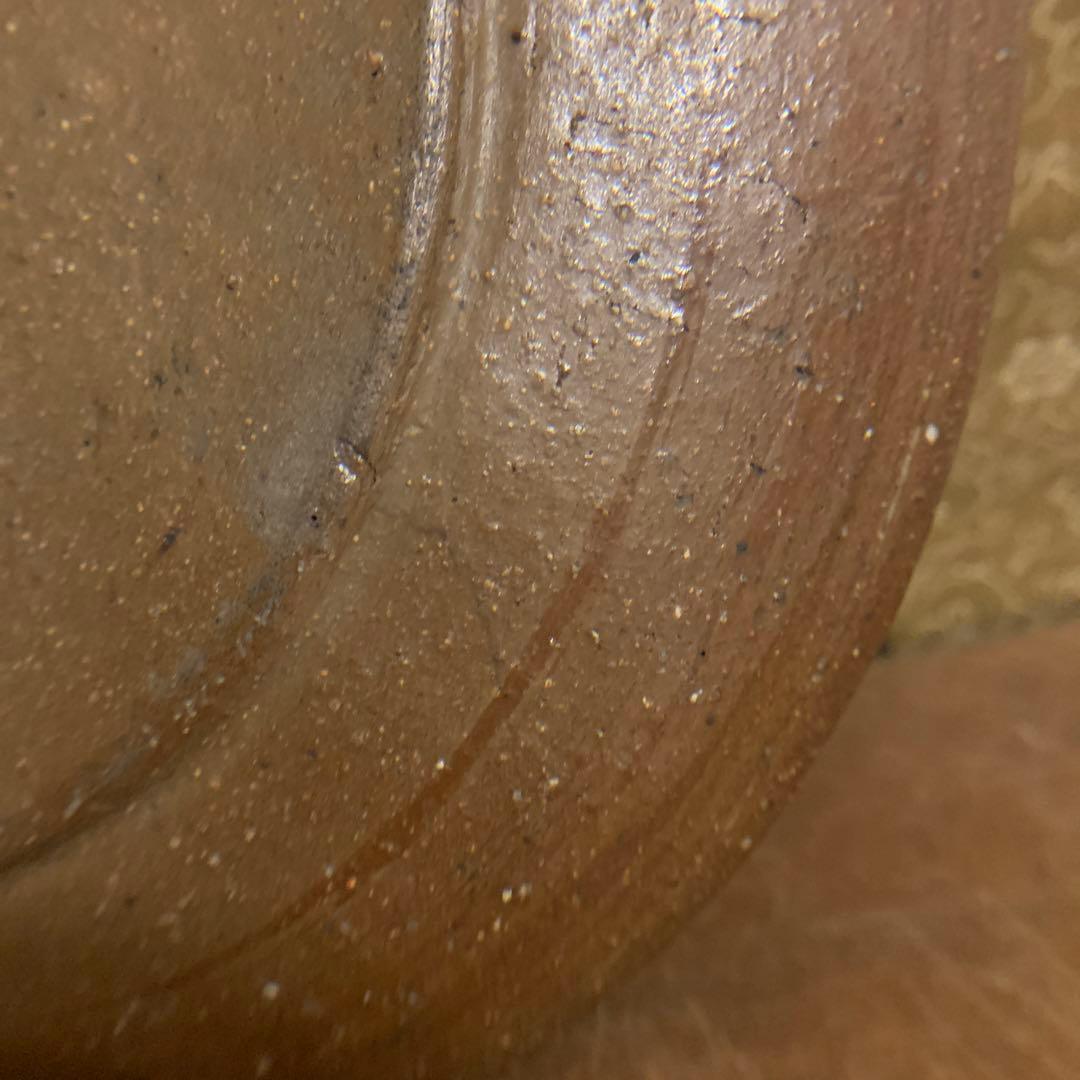 備前焼　金重陶陽 大皿 分銅印　カセ胡麻 大珍品 242