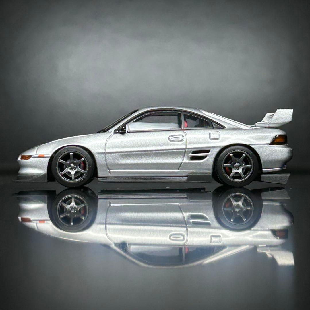 マイクロターボ PEAKO ピーコ 1/64 トヨタ　MR2 シルバー　開封品