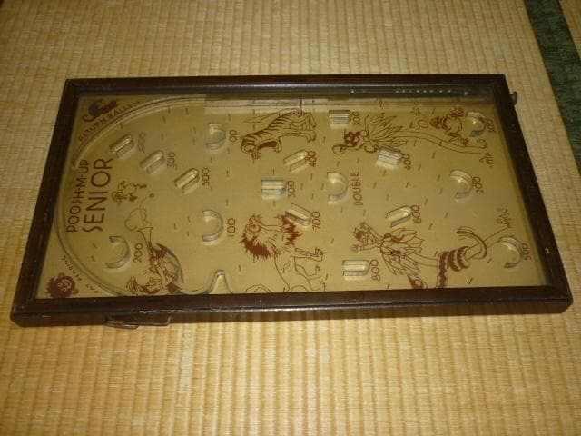 ◆極希少 美品 1930年頃 米国製◆木製卓上ピンボール サファリ