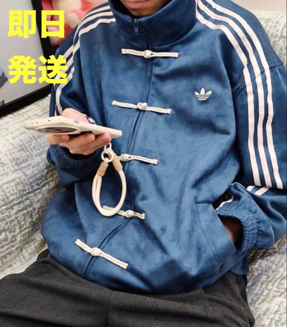 XXL 海外限定adidas originals スエード トラックジャケット