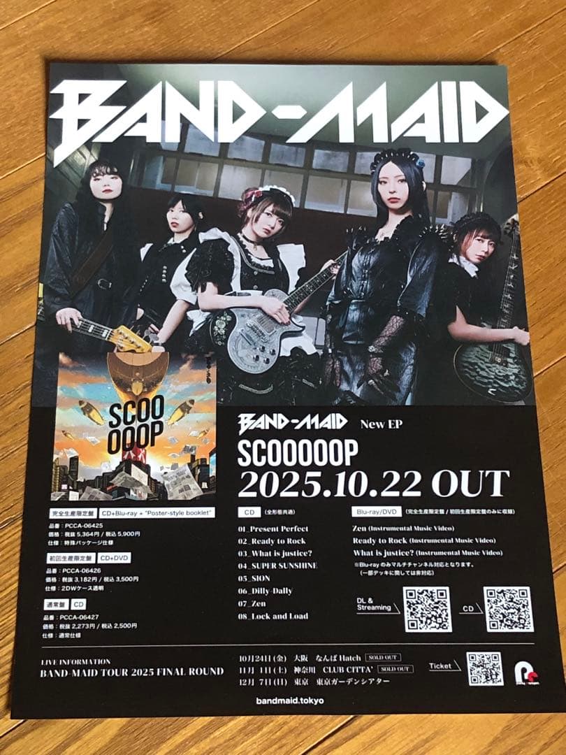 BAND MAID KANAMI ソロポスター B2 おまけ多数付き