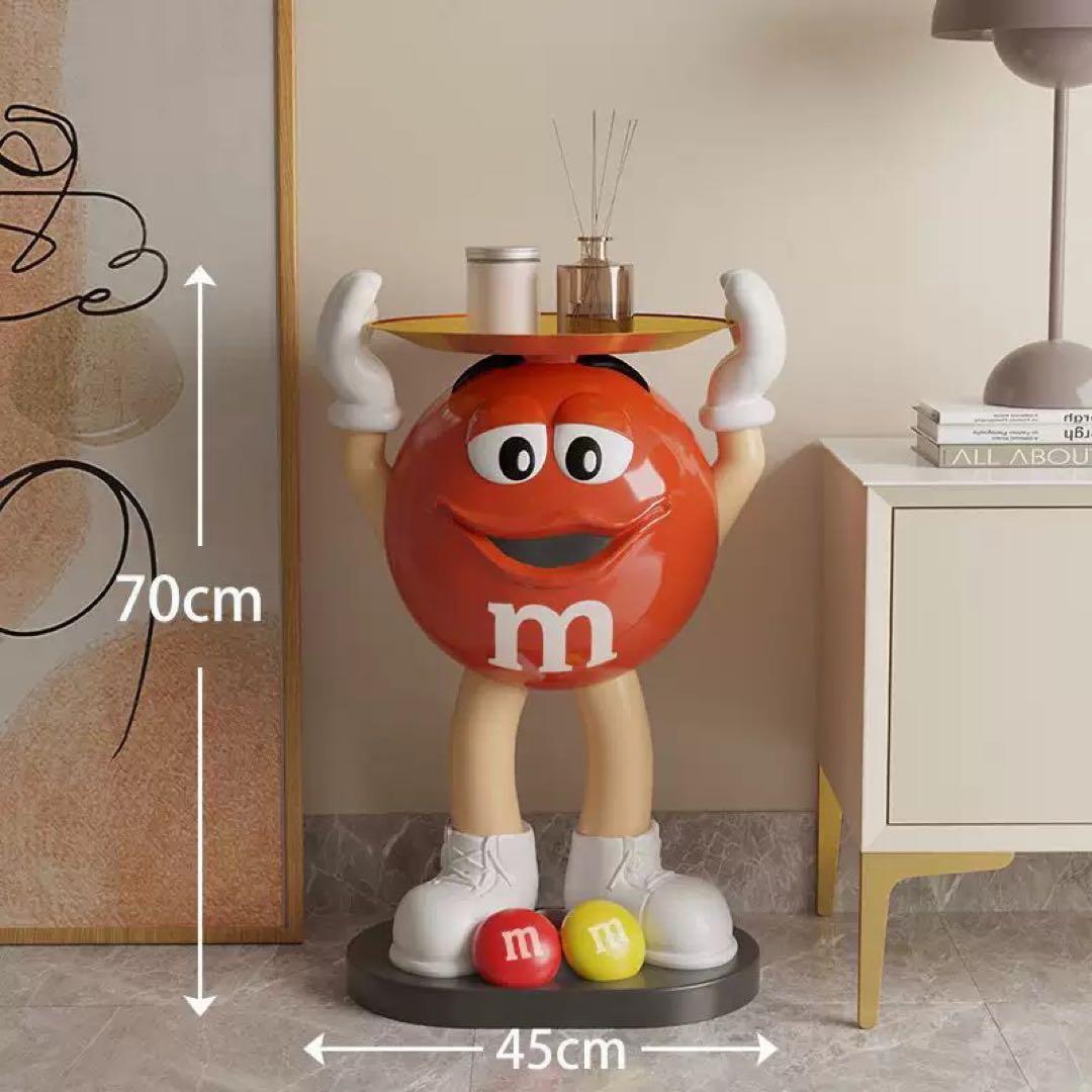 新品 特大 M&M's エムアンドエムズ サイドテーブル フィギュア