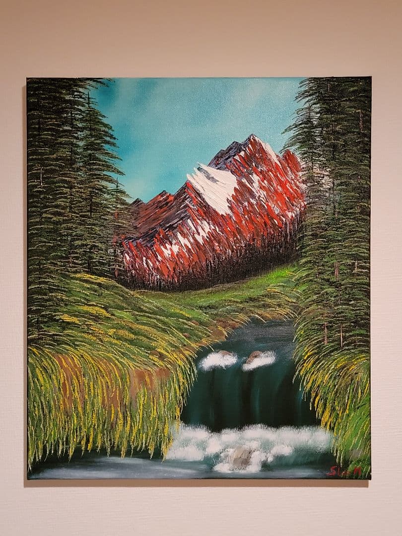 絵画 Spectacular Waterfall