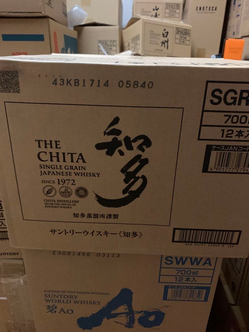 サントリー　ウイスキー　知多　1ケース