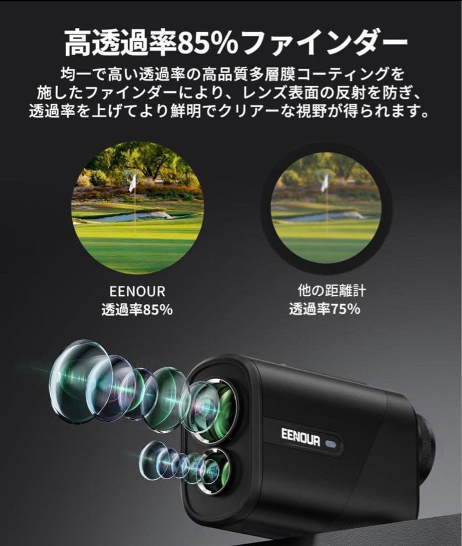 【新品未開封】U800+ 3点間測定付 レーザーゴルフ 距離計 ホワイト
