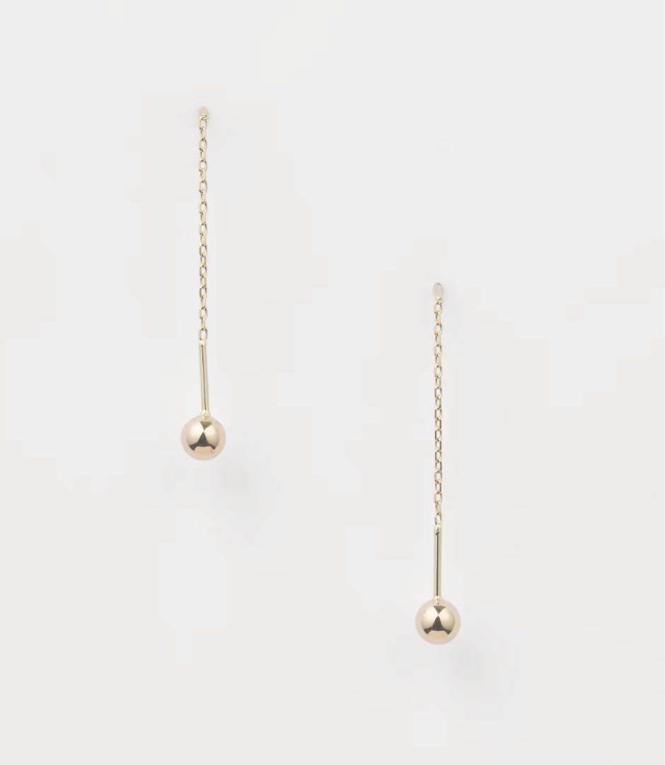 agete K10 ロングピアス