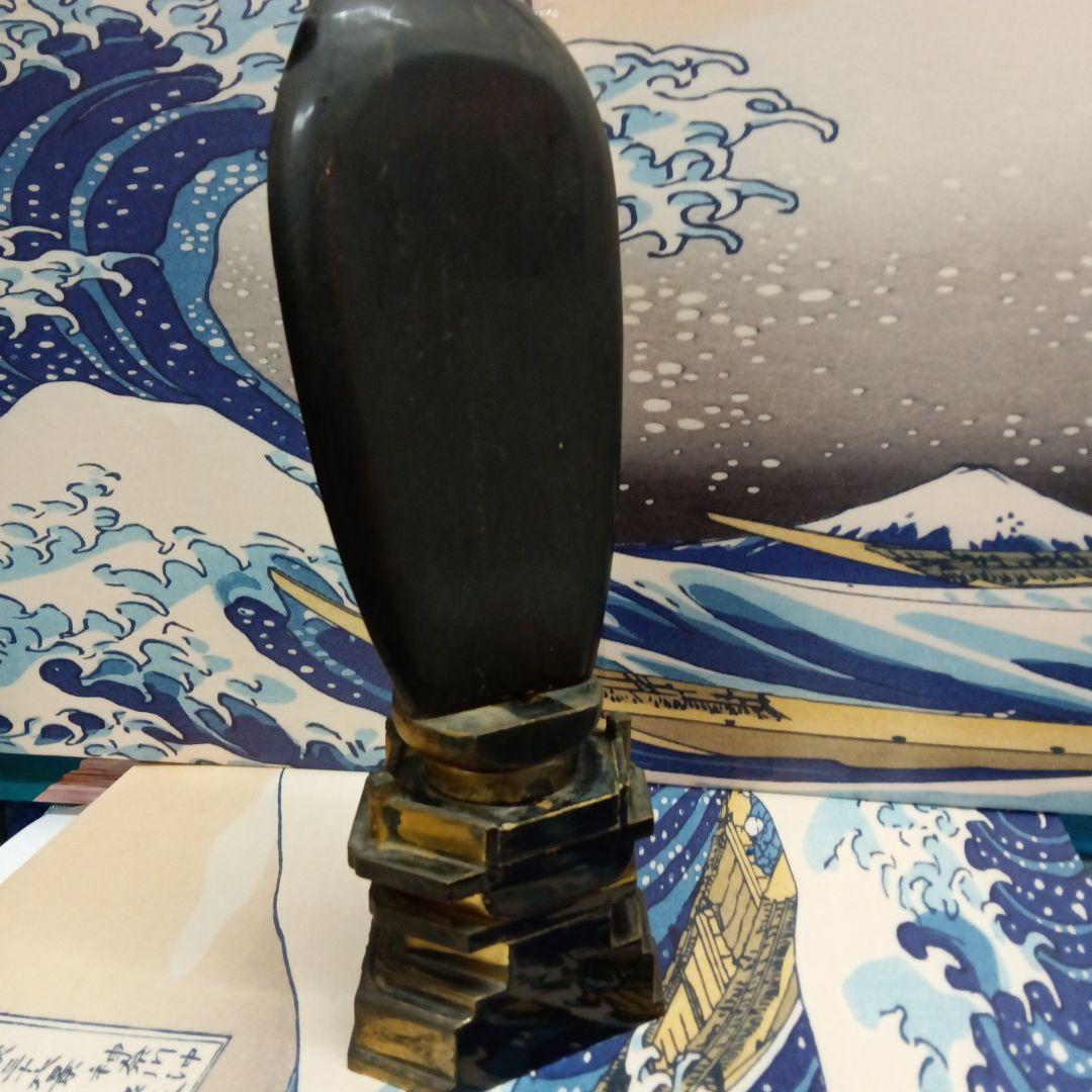 江戸時代中期２００〜２８０年前頃高さ３３センチサイズ木製鍍金阿弥陀如来立像当時物