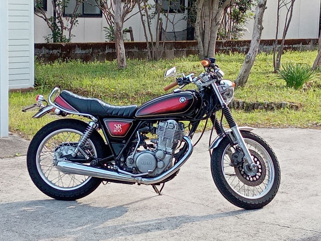 ヤマハ SR400 Fi車用 レッドサンバースト外装Set