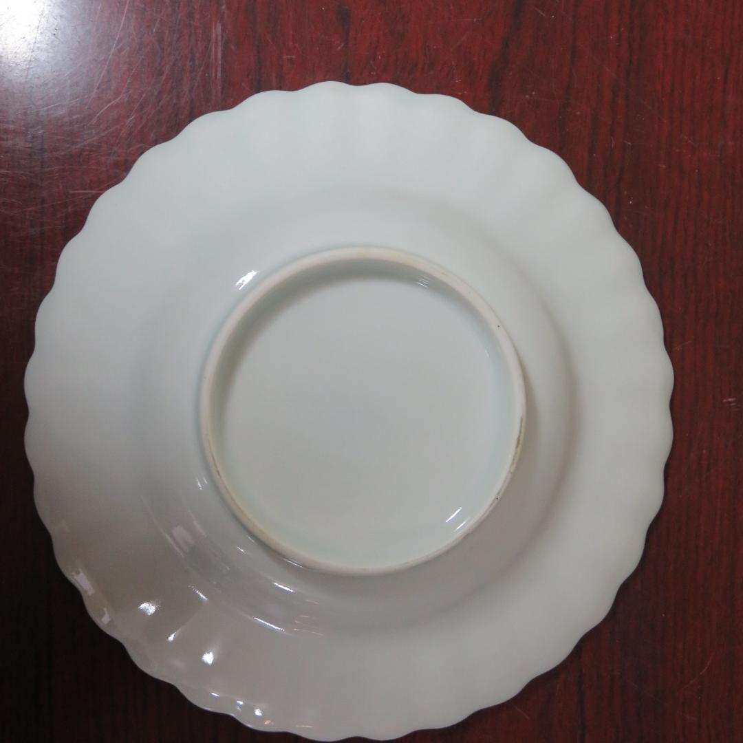 中皿 小皿 白磁 染付 美品 4枚 薄造り