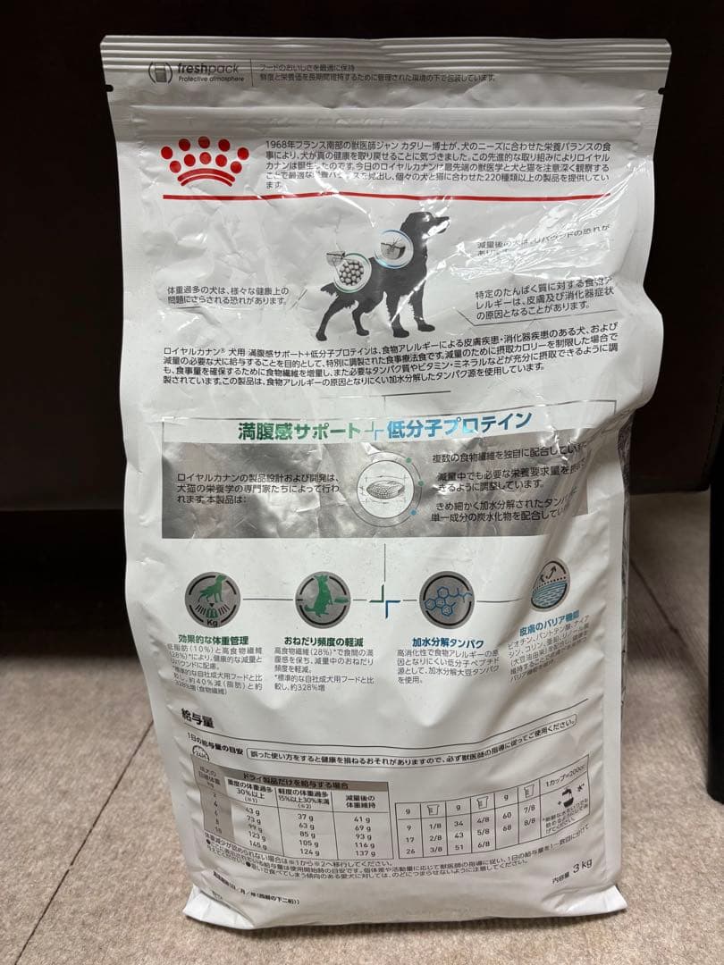  CANIN 低分子プロテイン　満腹感サポート 3kg