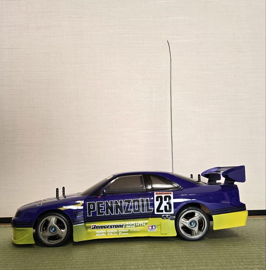 ニッサン ペンズオイル ニスモ　RCカー ボディ1/10、シャーシ、プロポ付き、